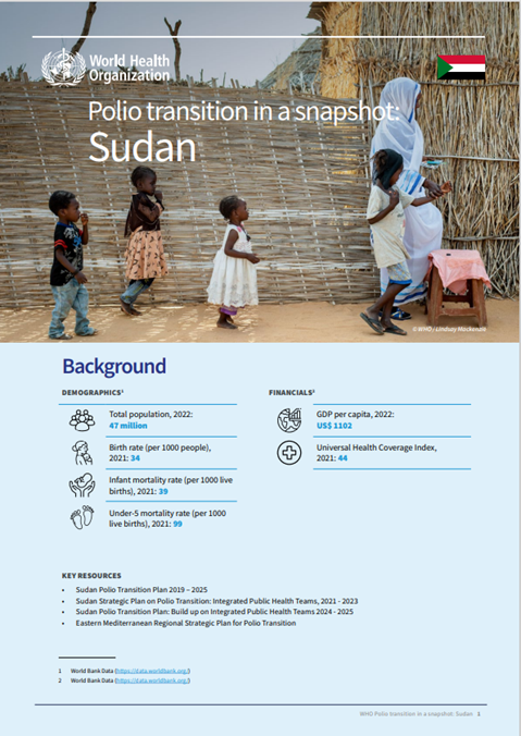 Sudan Polio Transition Snapshot