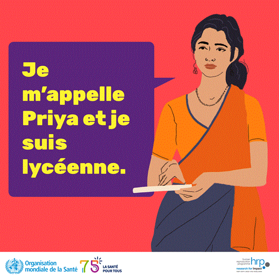Je m’appelle Priya et je suis lycéenne