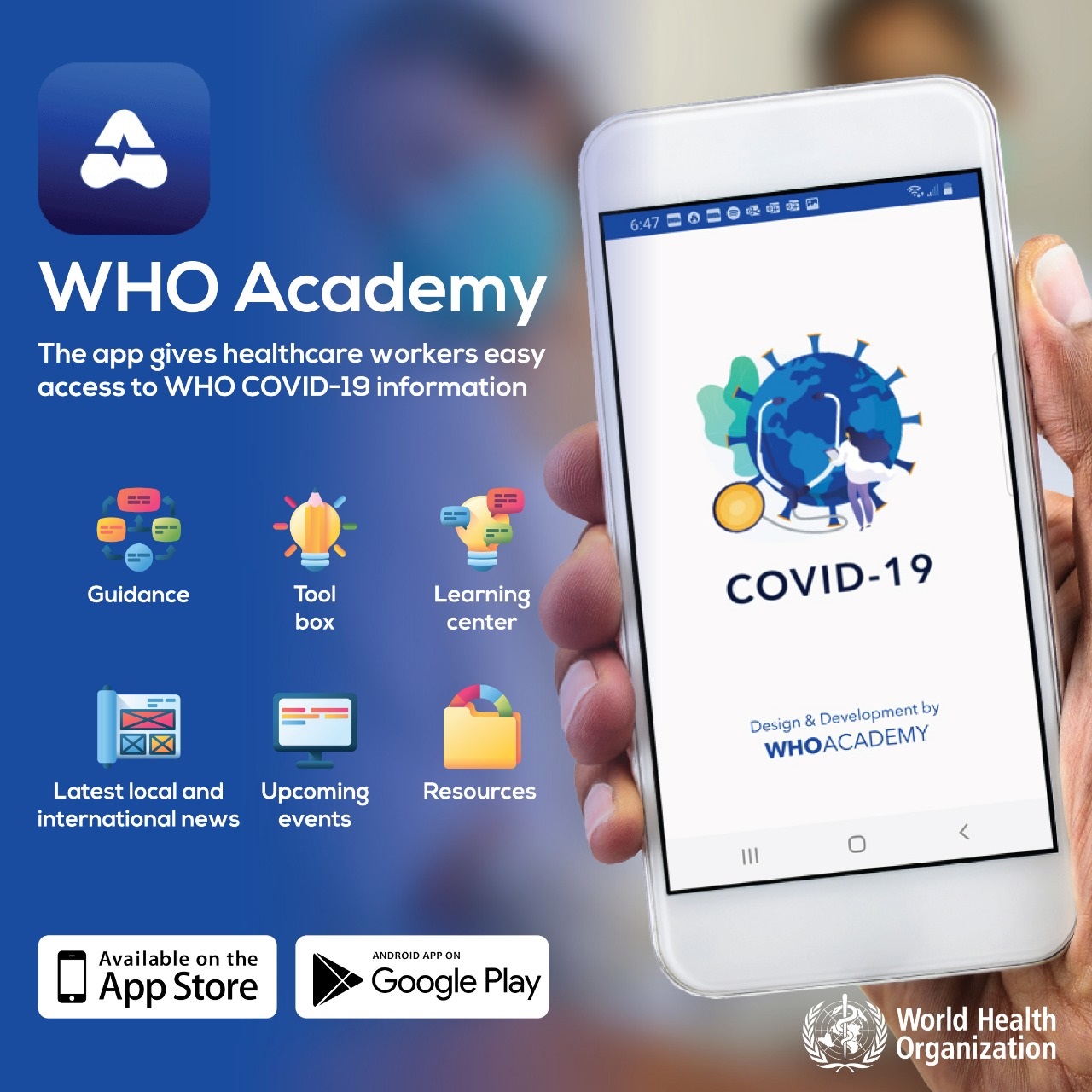 WHO academy app