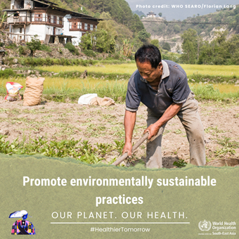 Promote environmentally sustainable practices