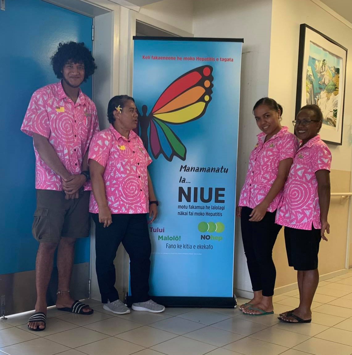 The Health Department team in charge of the hepatitis elimination programme. Photo: Niue Health Department