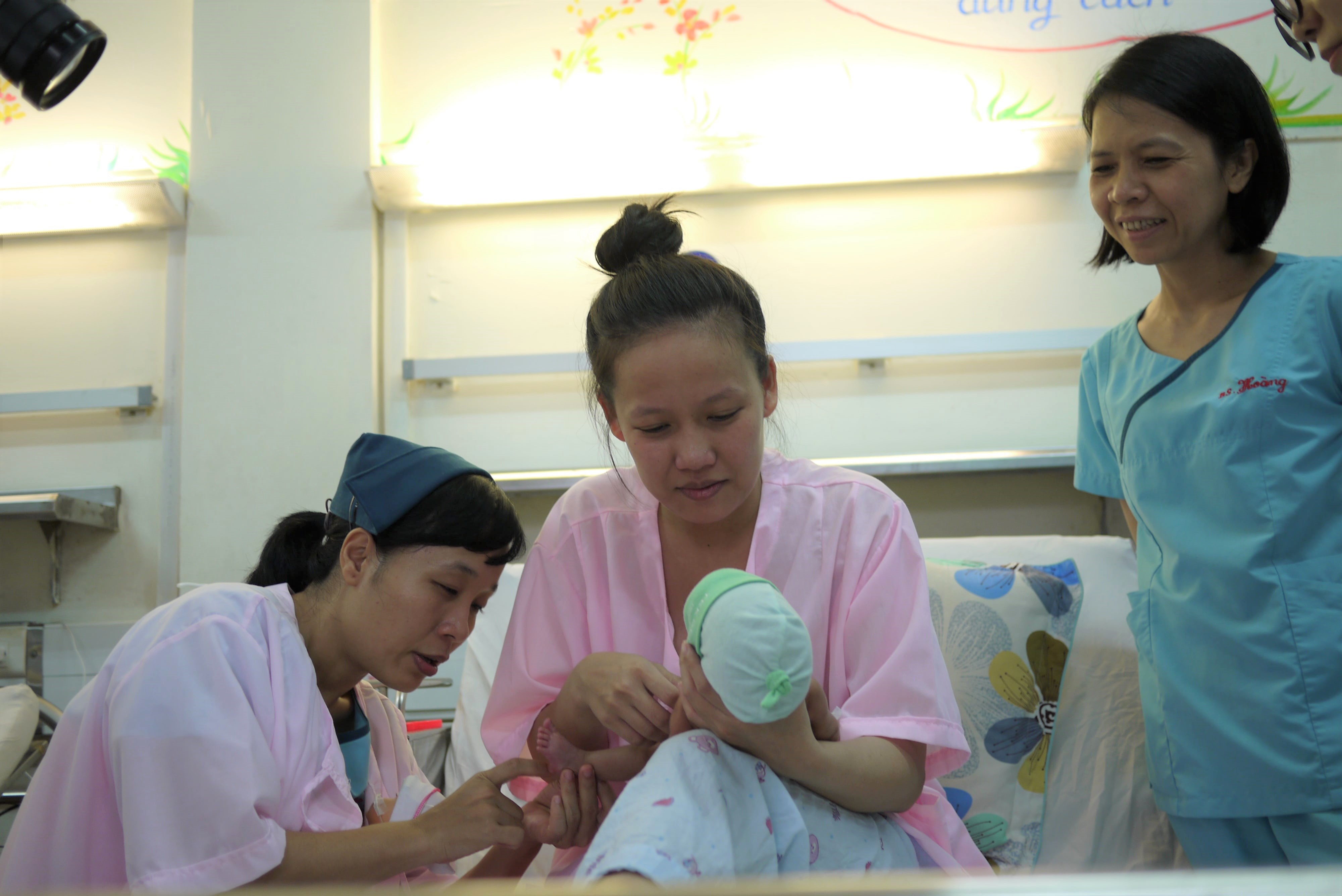 Kangaroo Mother Care room in Da Nang Hospital for Women and Children in Viet Nam.