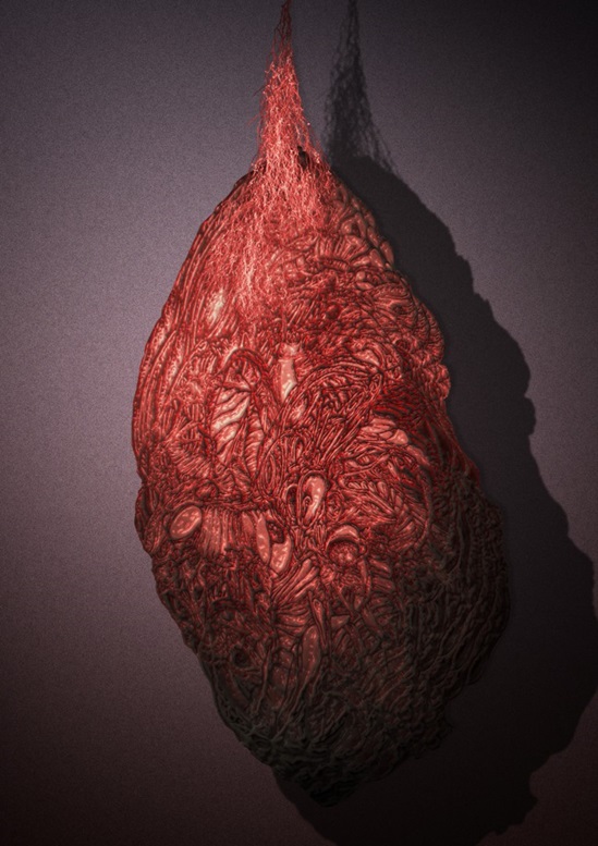 Art work by Jesung Bang titled 2050 meat pie